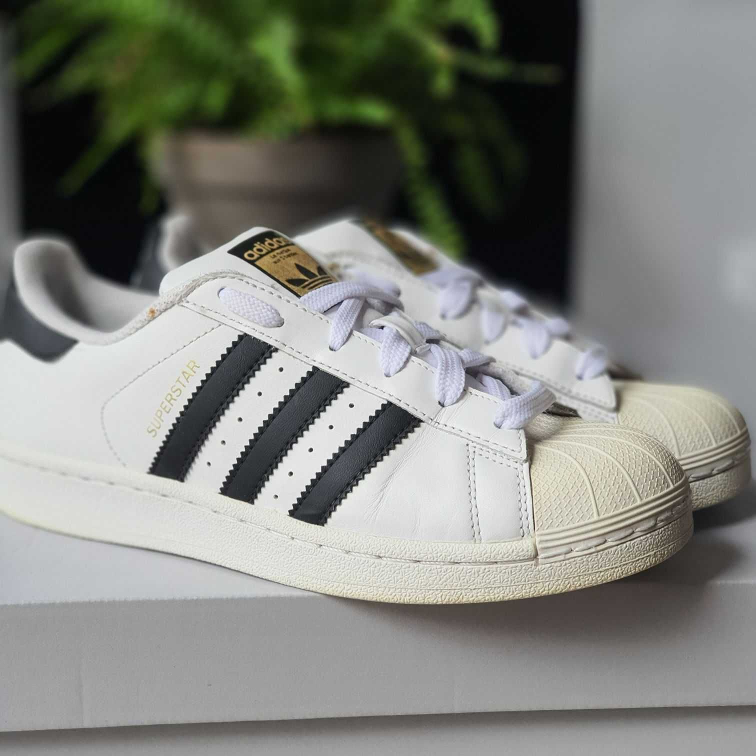 Buty Adidas Superstar - białe / czarne - r. 38 - oryginalne