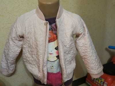 стеганая куртка,бомбер в бантики Matalan 2-3 года и 3-4 года