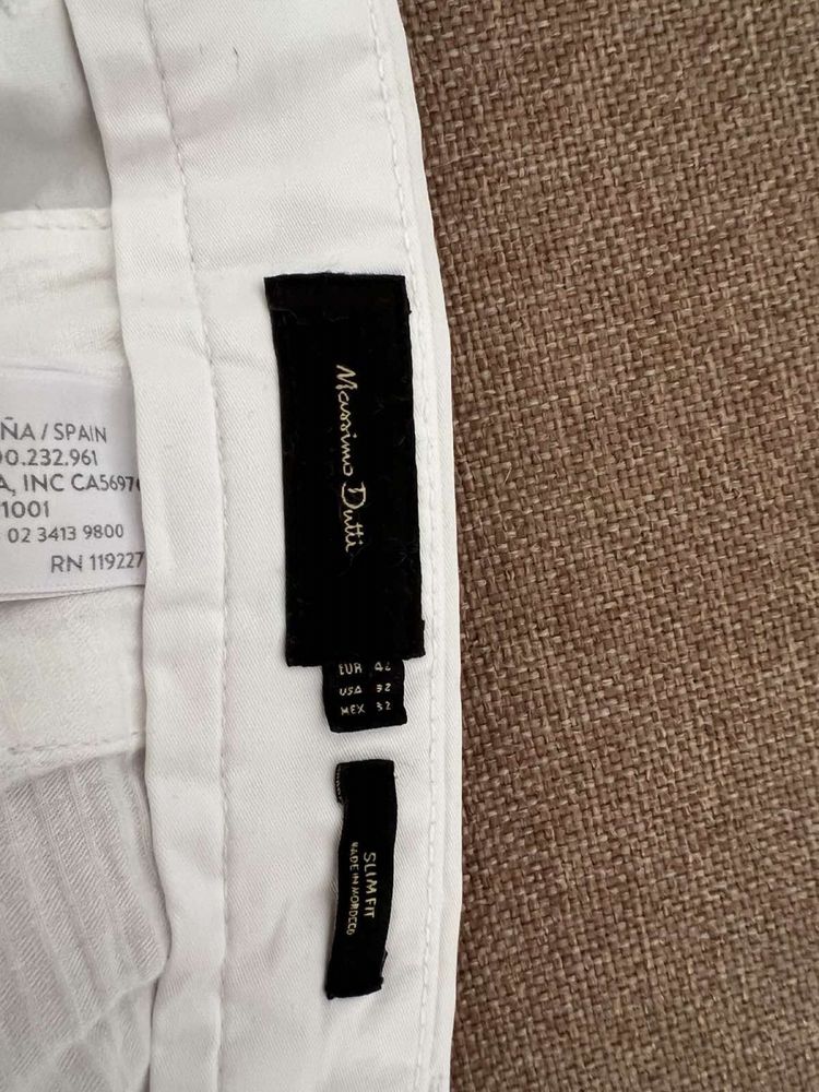 Брюки мужские Massimo Dutti, 42 размер брюк этого бренда, 100% хлопок