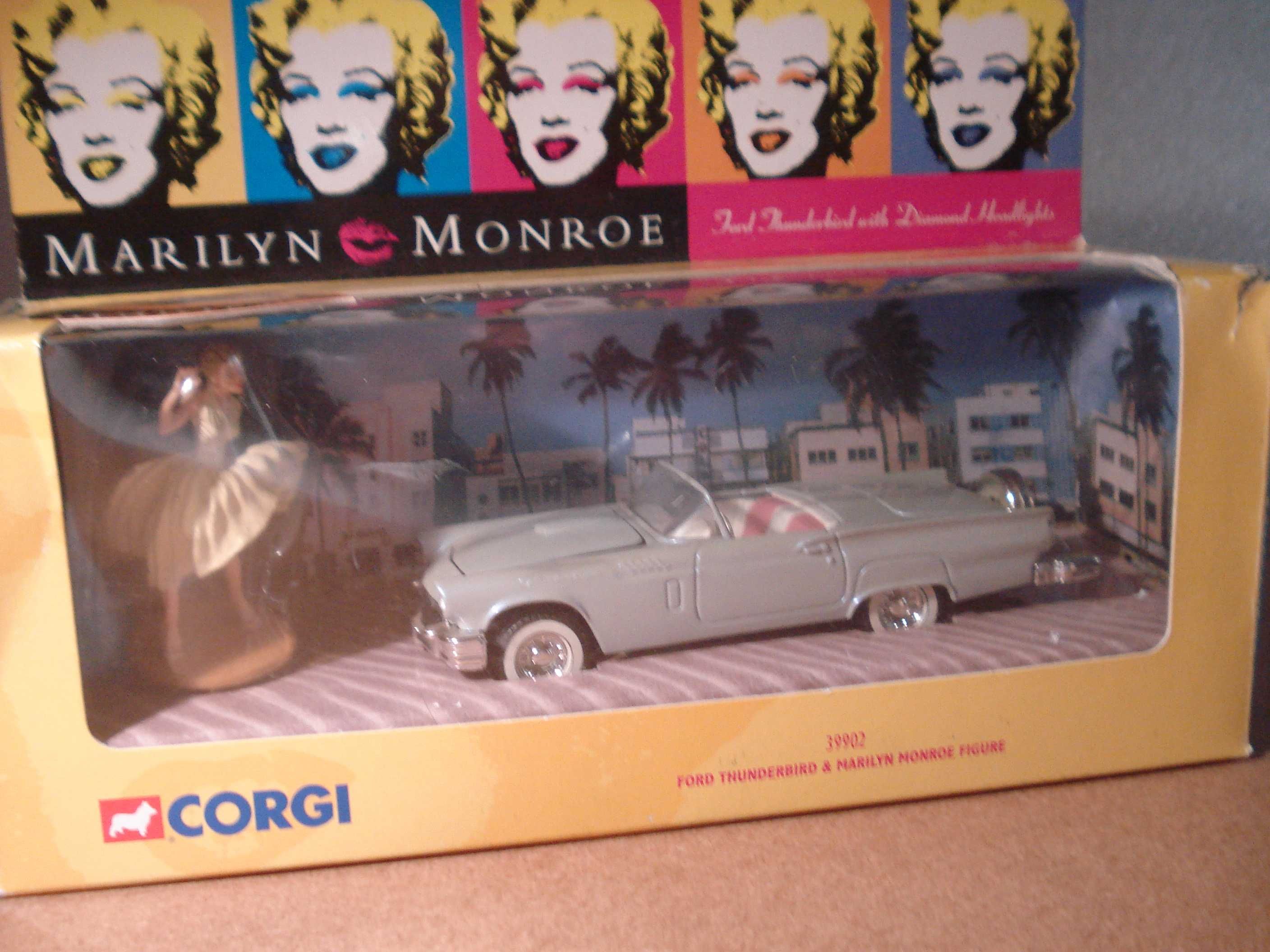 Miniatura Corgi Toys 39902 Marilyn Monroe & Ford Thunderbird