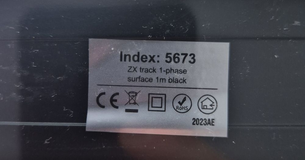 Szynoprzewód ZX szyna 1-faza natynkowa 1m czarna