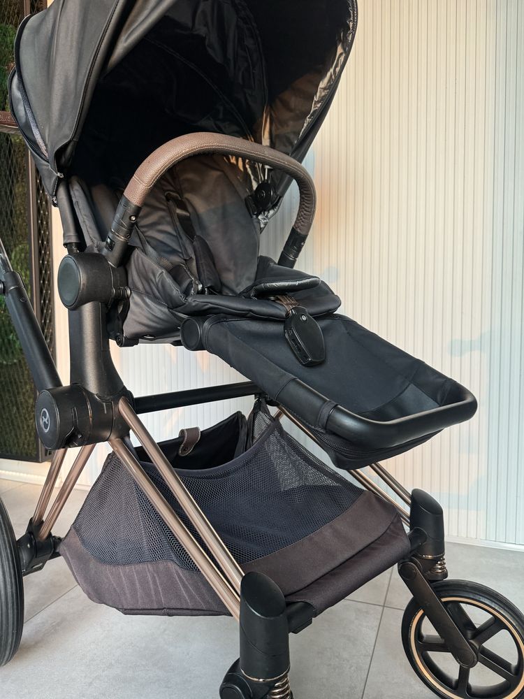 wózek 2 w 1  Cybex Priam w kolorze Rosegold Deep Black