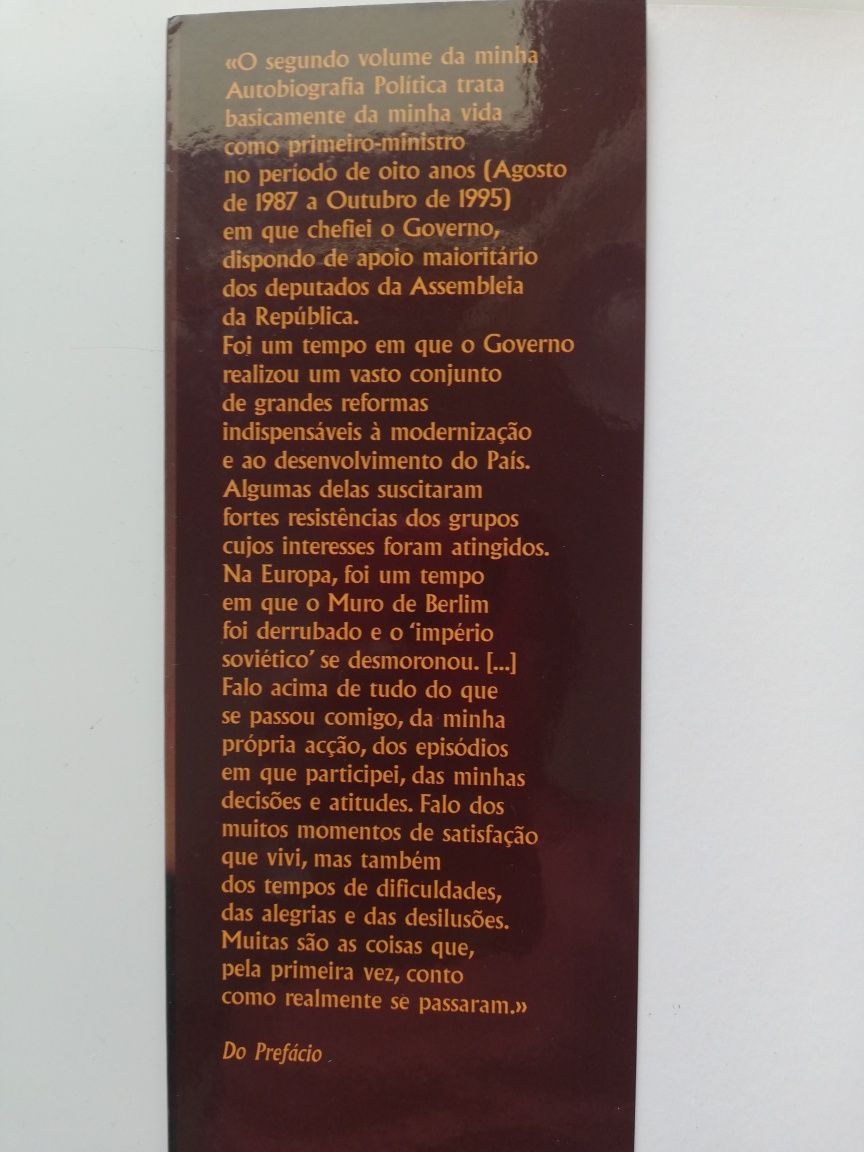 Aníbal Cavaco Silva, autobiografia política ll