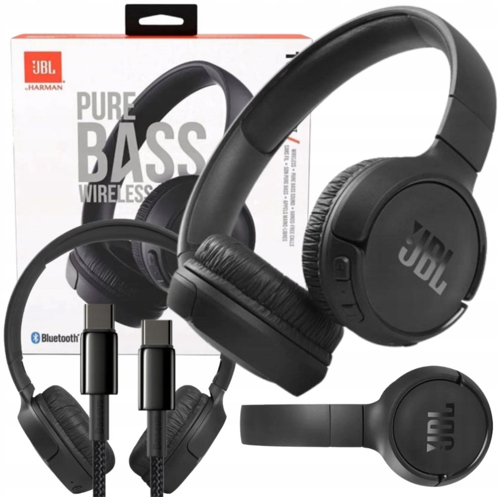 JBL SŁUCHAWKI BEZPRZEWODOWE Nauszne Bluetooth 510BT Gamingowe Prezent