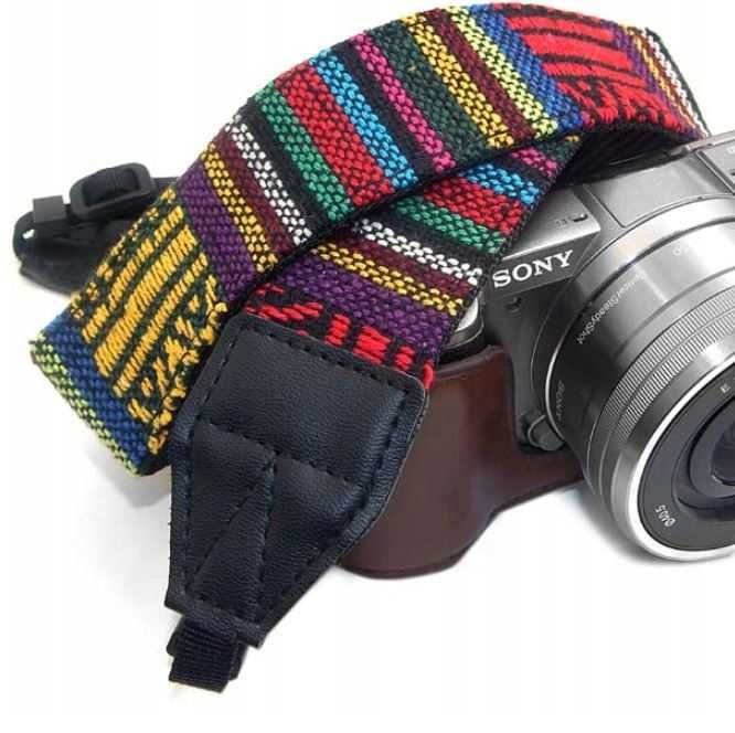 Pasek do aparatu w stylu vintage retro hippie 205#