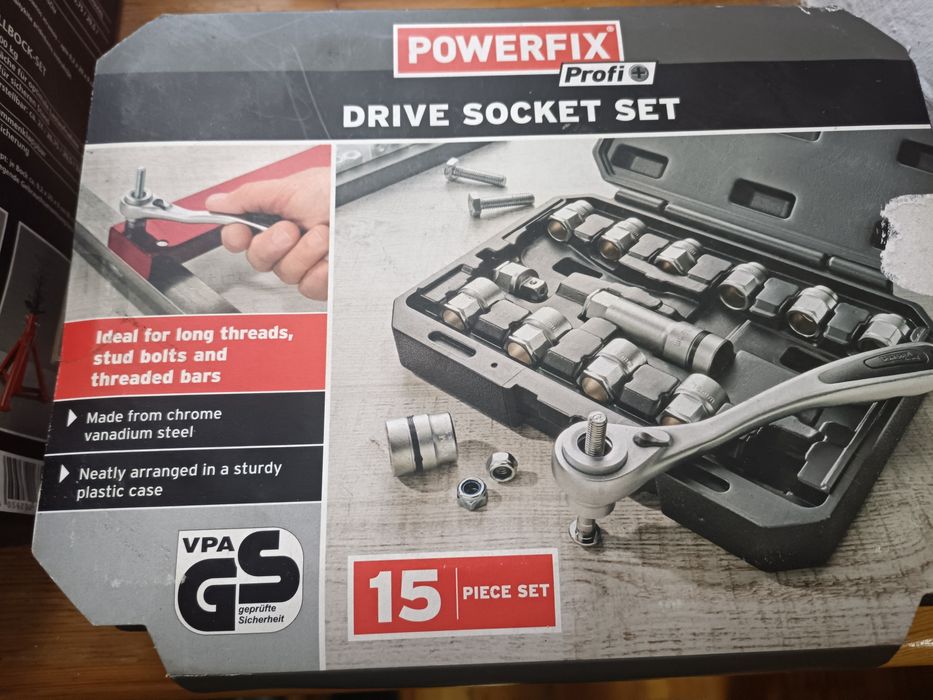 Powerfix zestaw przejściówek do kluczy nasadowych