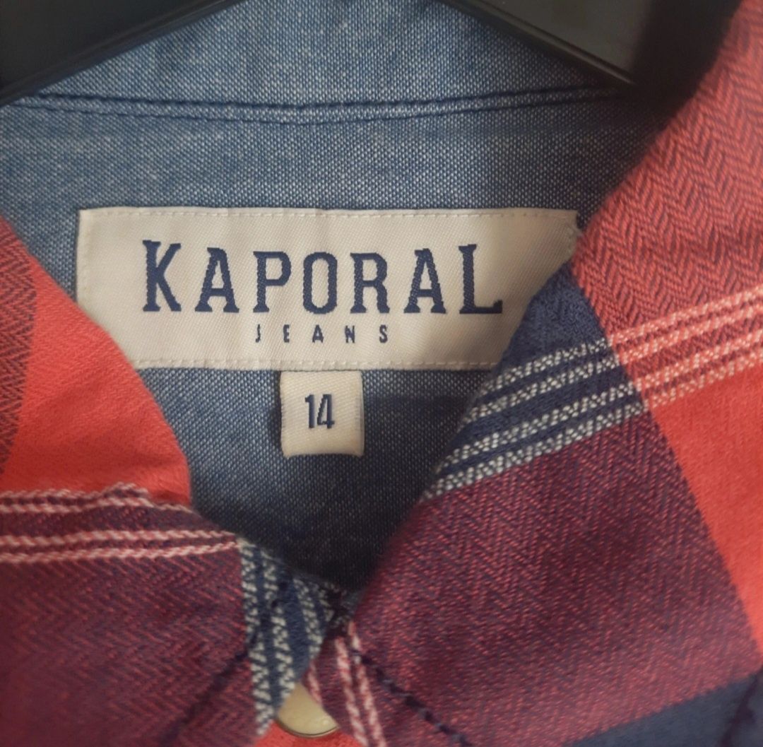Camisa aos quadrados para menino 14 anos