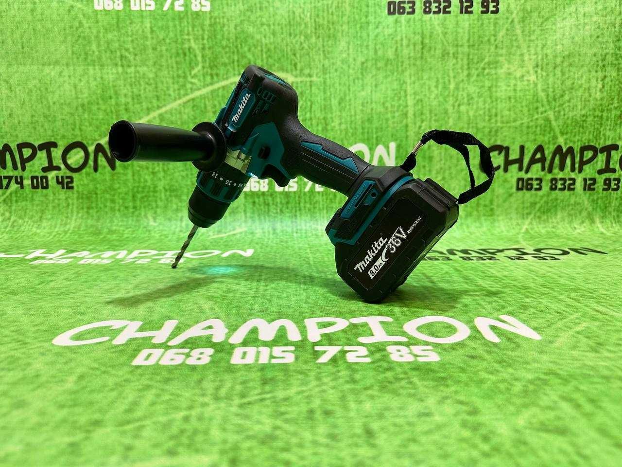 Аккумуляторный Бесщеточный Шуруповерт с ударом Makita DHP485 36V-8А