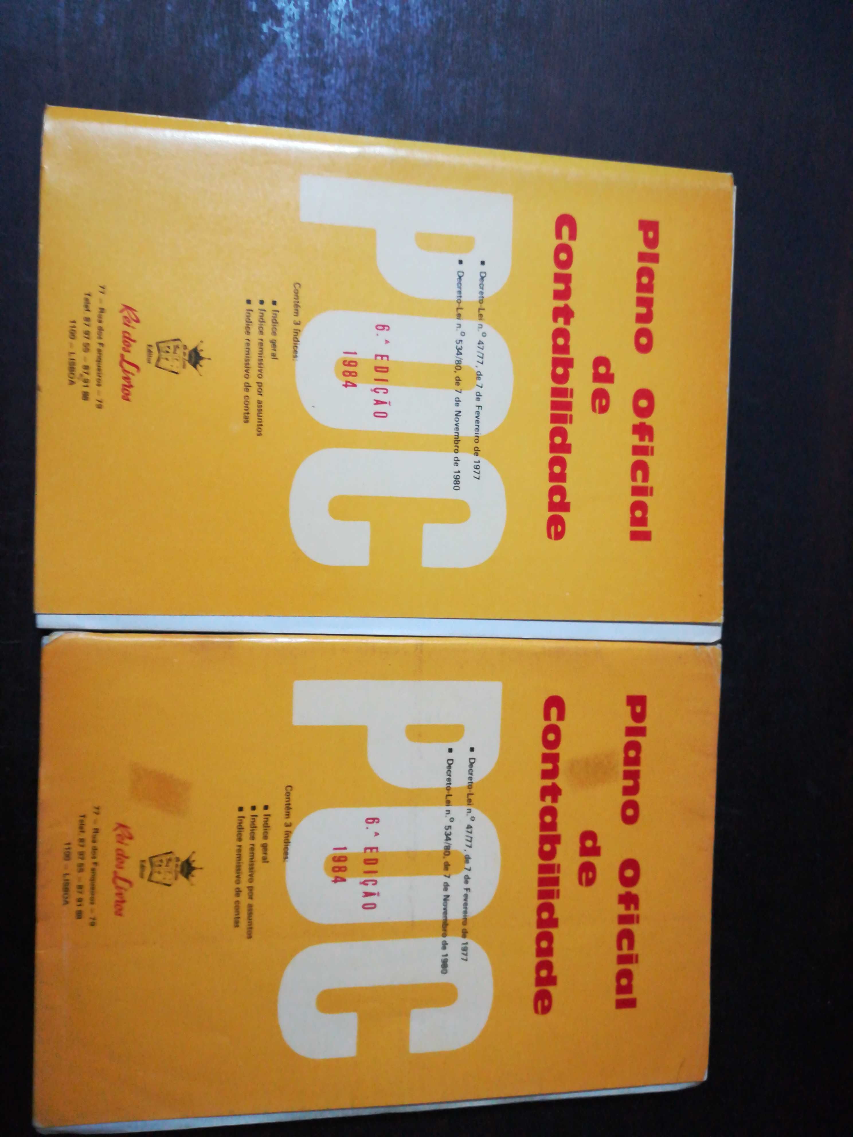 1 livros: POC Plano Oficial de Contabilidade 1984