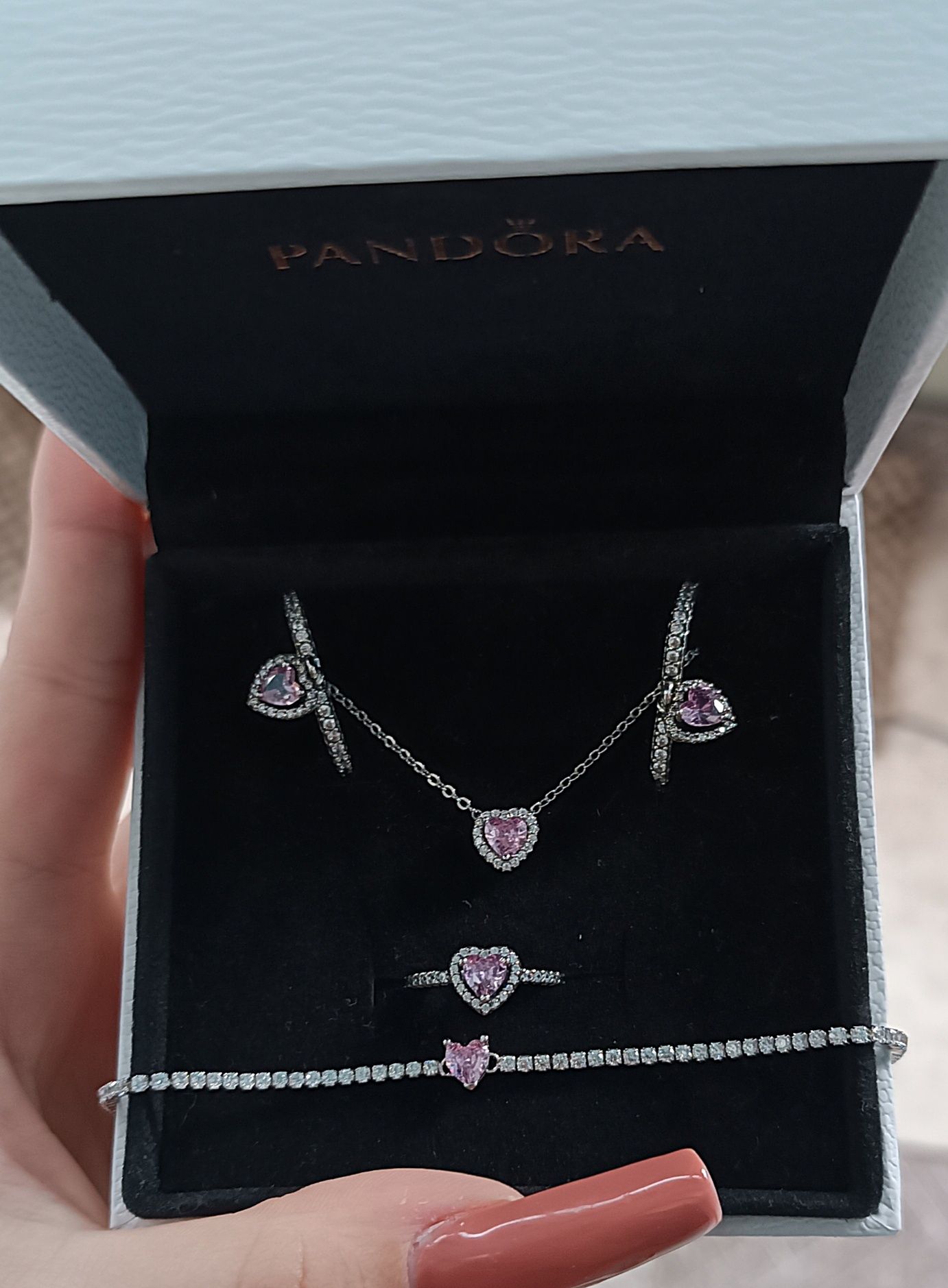 Набір срібного комплекта Pandora-Пандора 4в1