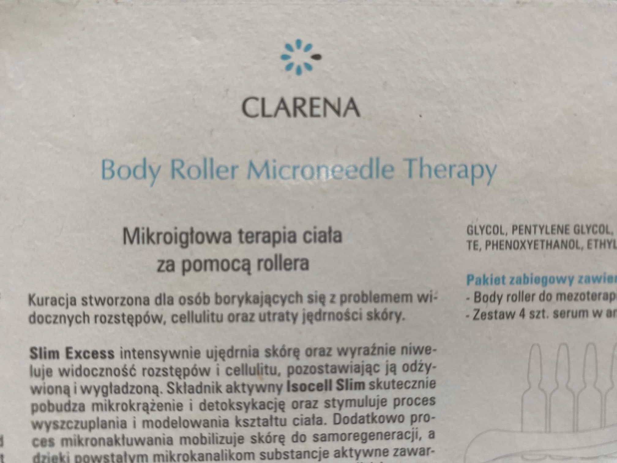 Clarena Body Roller Microneedle mezoterapia NOWY