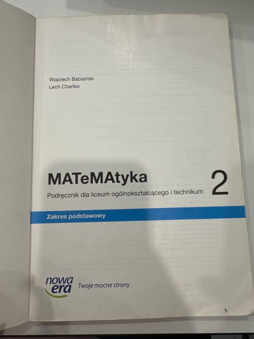 Matematyka 1 i 2