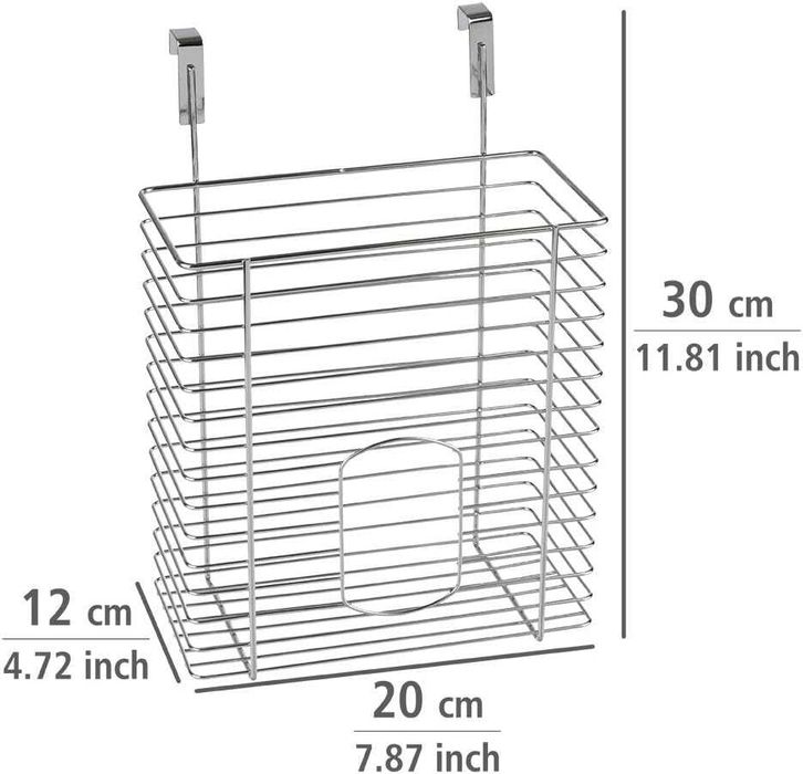 Koszyk WENKO ClipOn na torby, organizer chromowany 20x29x11,5 cm