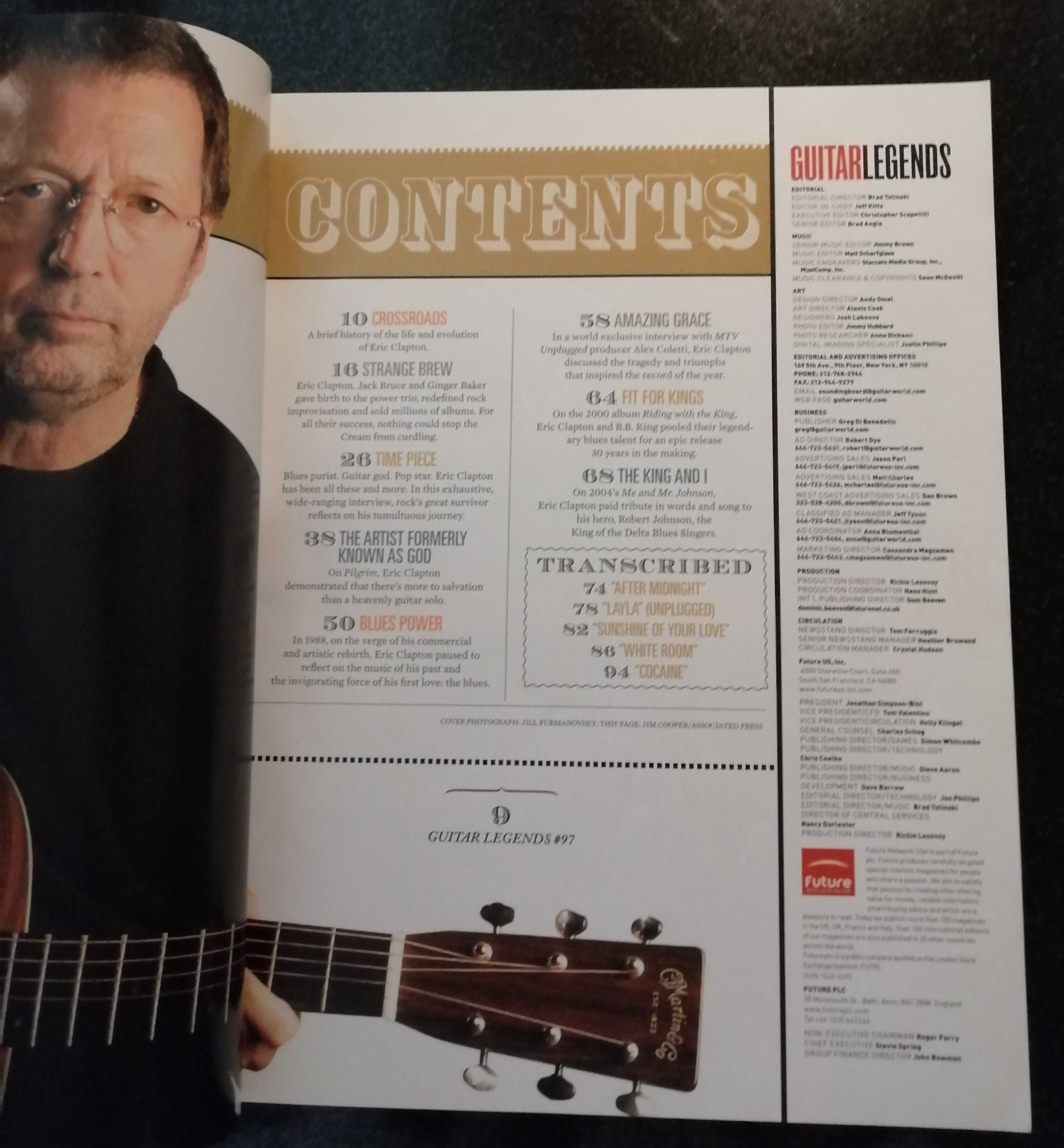 Revista sobre Eric Clapton, Guitar Legends Special Collector's Edition
