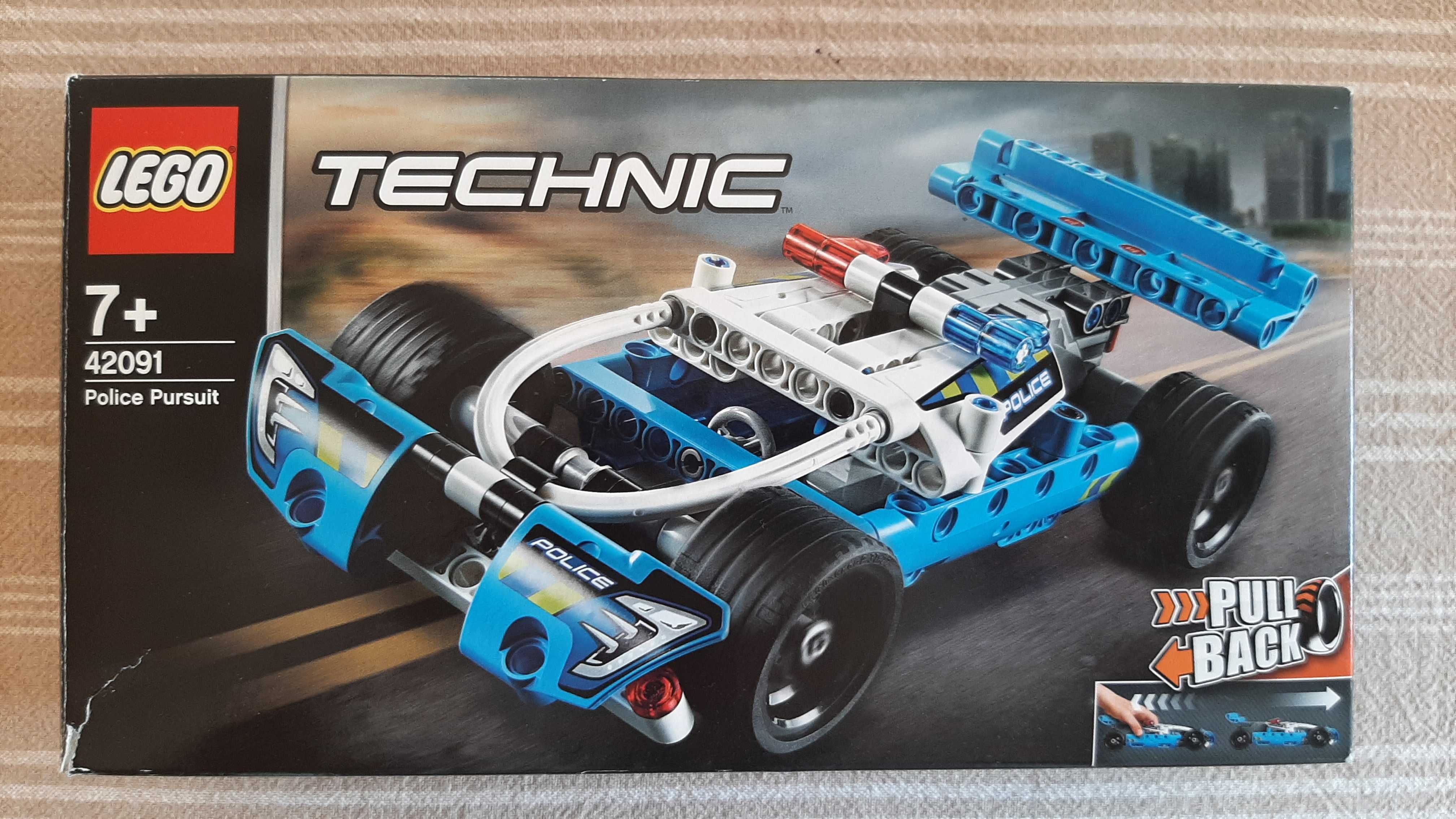 LEGO Technic: 42090 Monster truck złoczyńców i 42091 Policyjny pościg