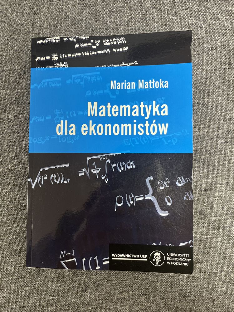 książka podręcznik Matematyka dla ekonomistów Marian Matłoka