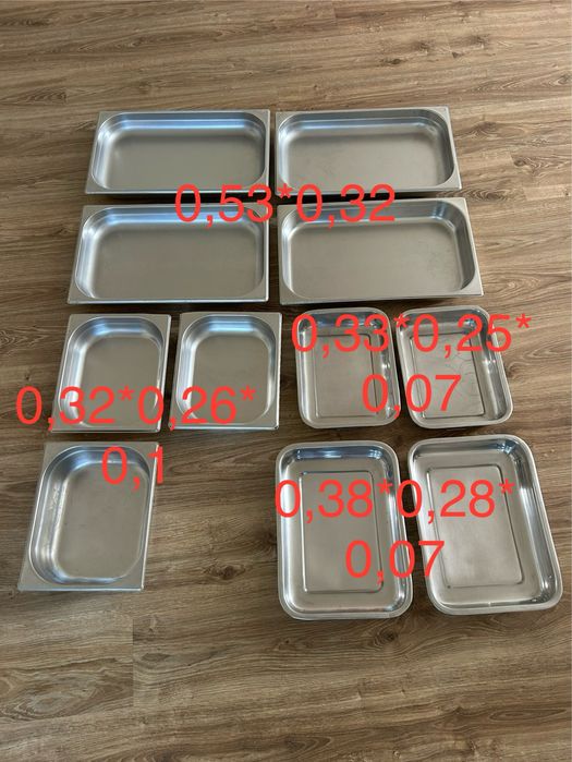 Лотки нержавіюча посуда
