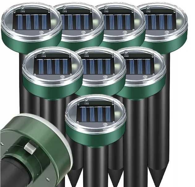 8szt Solarny odstraszacz na Krety Gryzonie Nornice