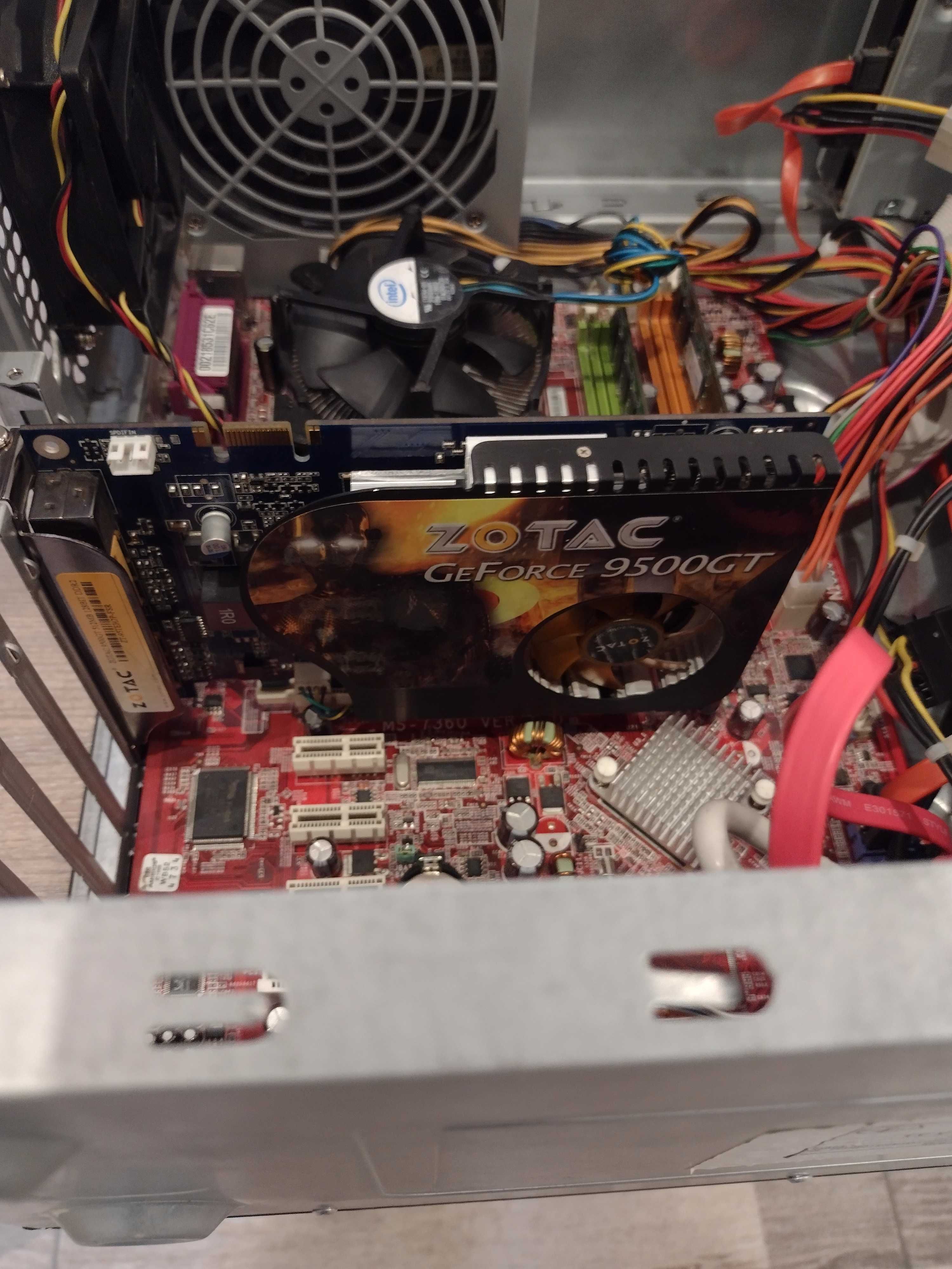 Компьютер Core 2 Duo E8400, 4gb RAM, Zotac GeForce 9500GT
