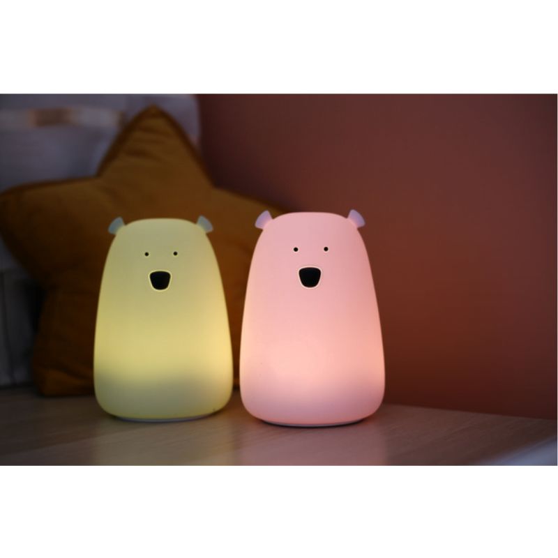 Miś Duży Lampka Silikonowa Szałwiowa - Rabbit & Friends