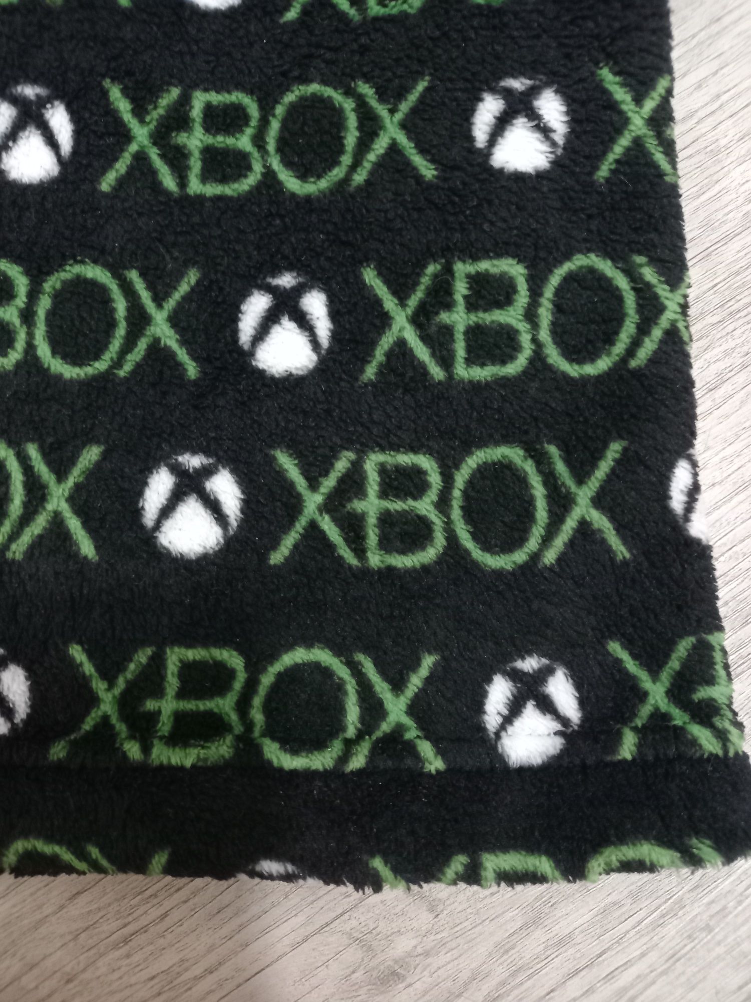 Xbox chłopięcy cieplutki mięciutki porannik szlafrok z kapturem 122cm