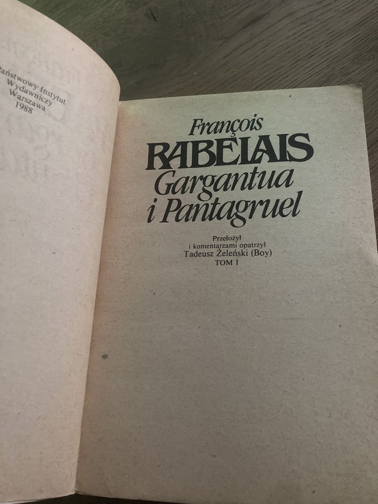 Gargantua i Pantagruel François Rabelais
