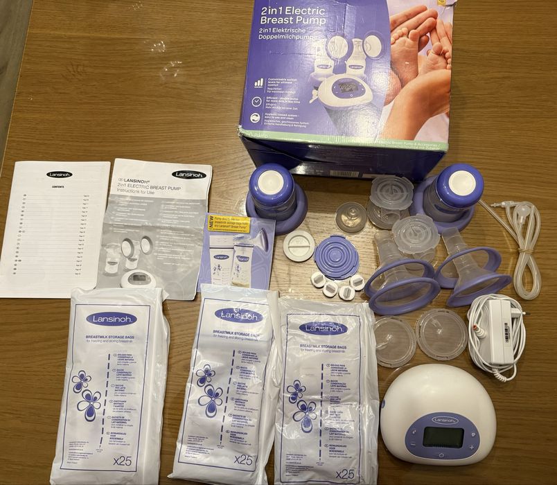 Laktator elektryczny podwójny Lansinoh 2w1 – bardzo dobry stan!