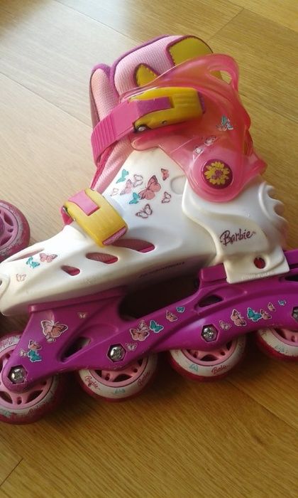 Patins em linha extensíveis T.27-29 da Barbie