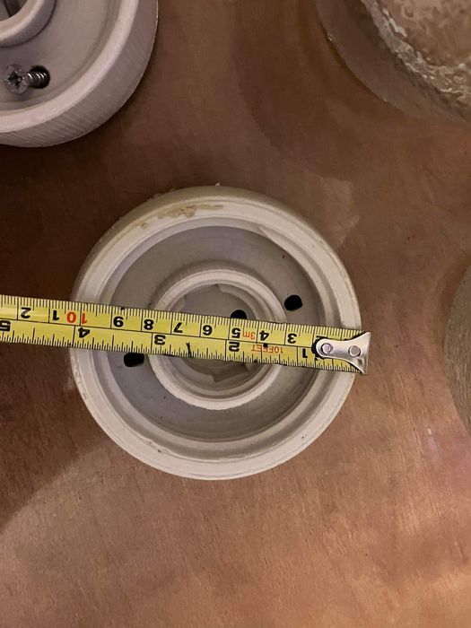 2 x oprawa porcelanowa + klosz lampa kinkiet  żyrandol