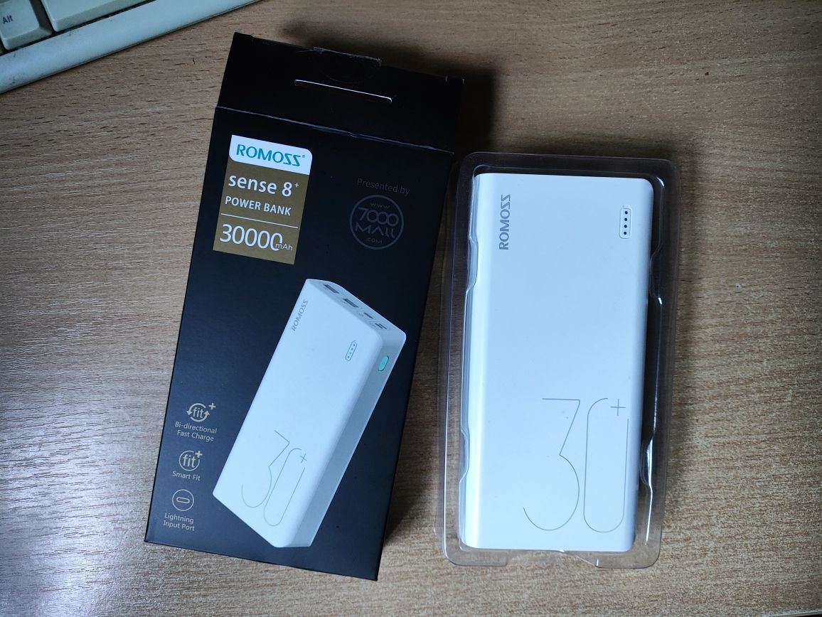 Power Bank Romoss 30000mah Sense8+ (PHP30-401-02) білий