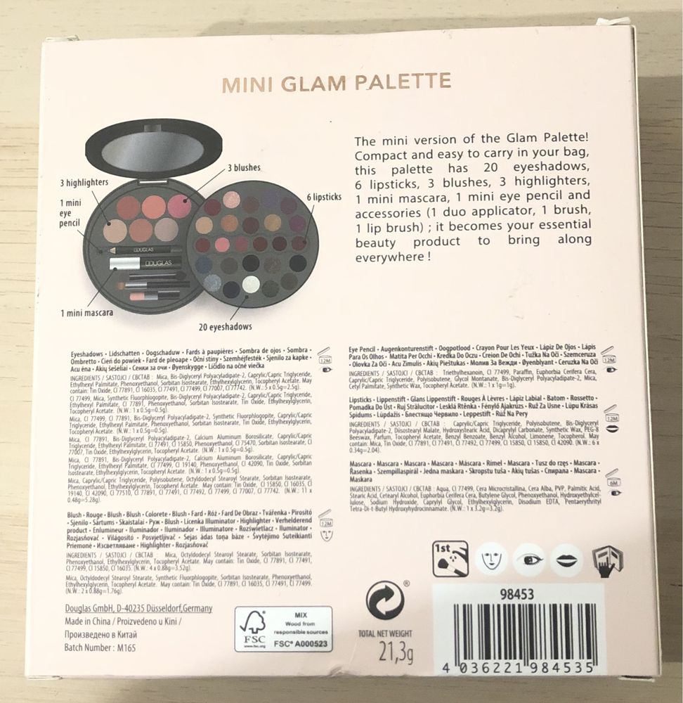 Paletka mini glam palette douglas