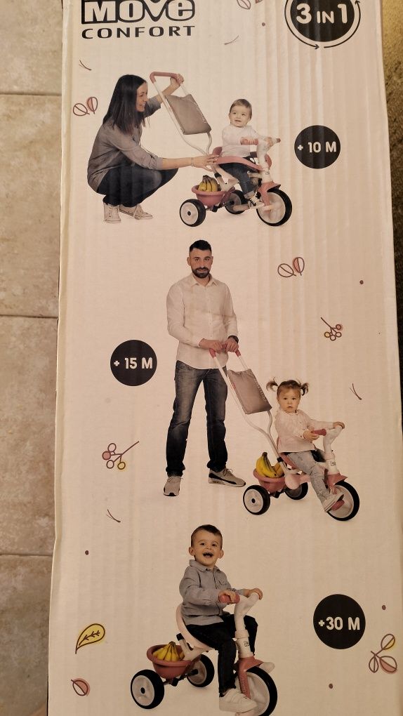 Triciclo menina 3 fasea