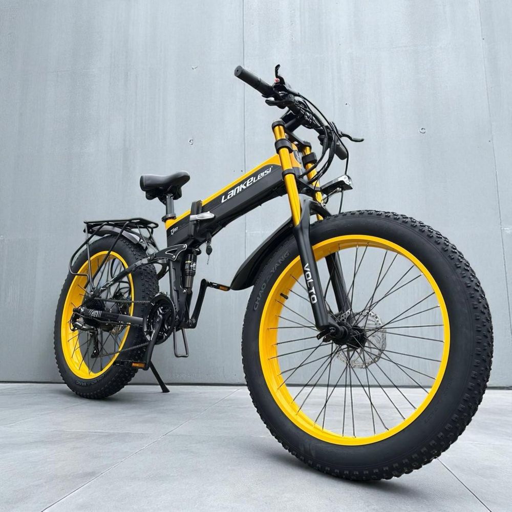 ‼️МЕГА ПОТУЖНИЙ Складний Електровелосипед Фетбайк 1000W ЗАПАС 120КМ‼️