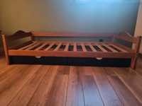 łóżko drewniane  pojedyncze 90x200 oddam za darmo