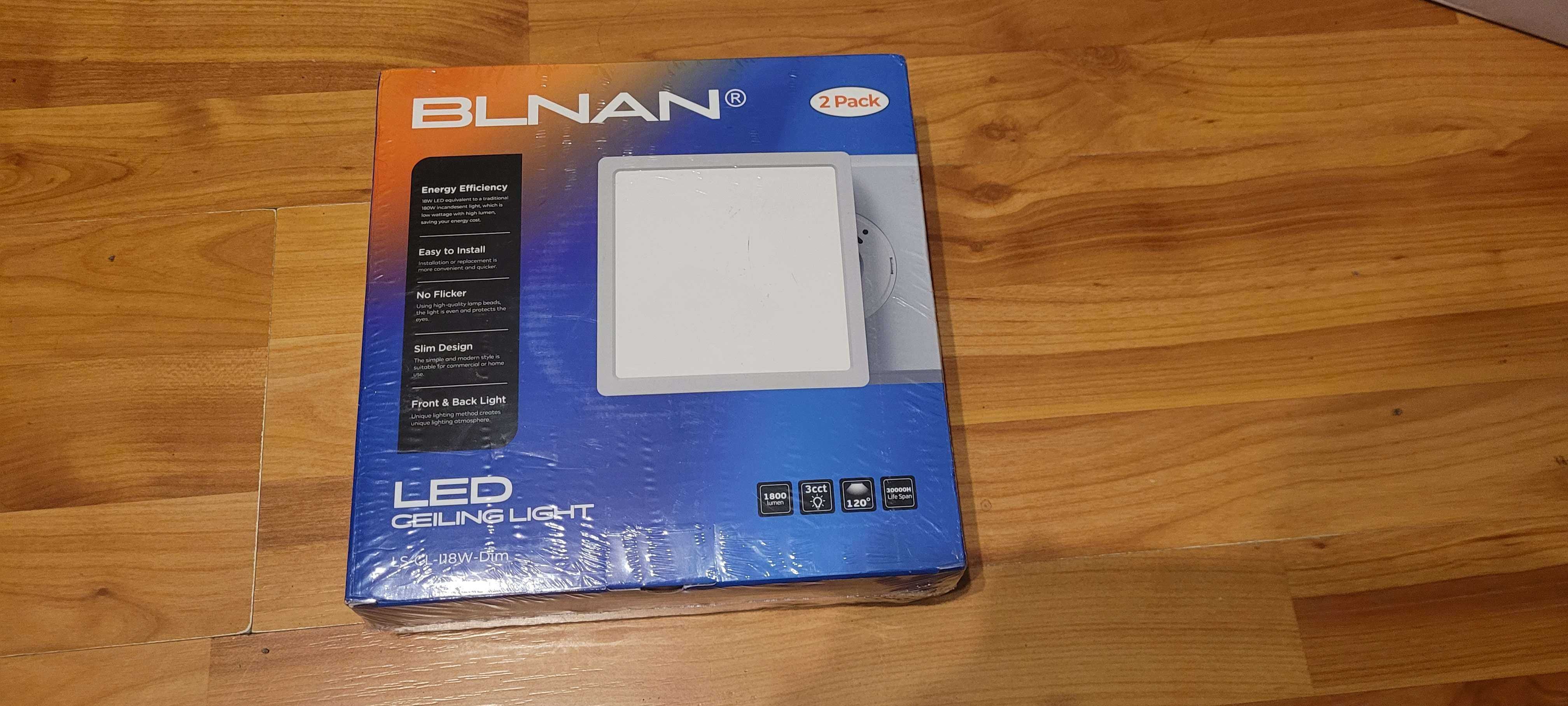 BLNAN LED 18W 2 pack Nowy pod 230V Lampy LED