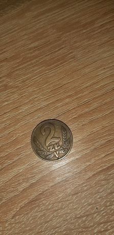 Moneta 2zł 1977 bez znaku menniczego