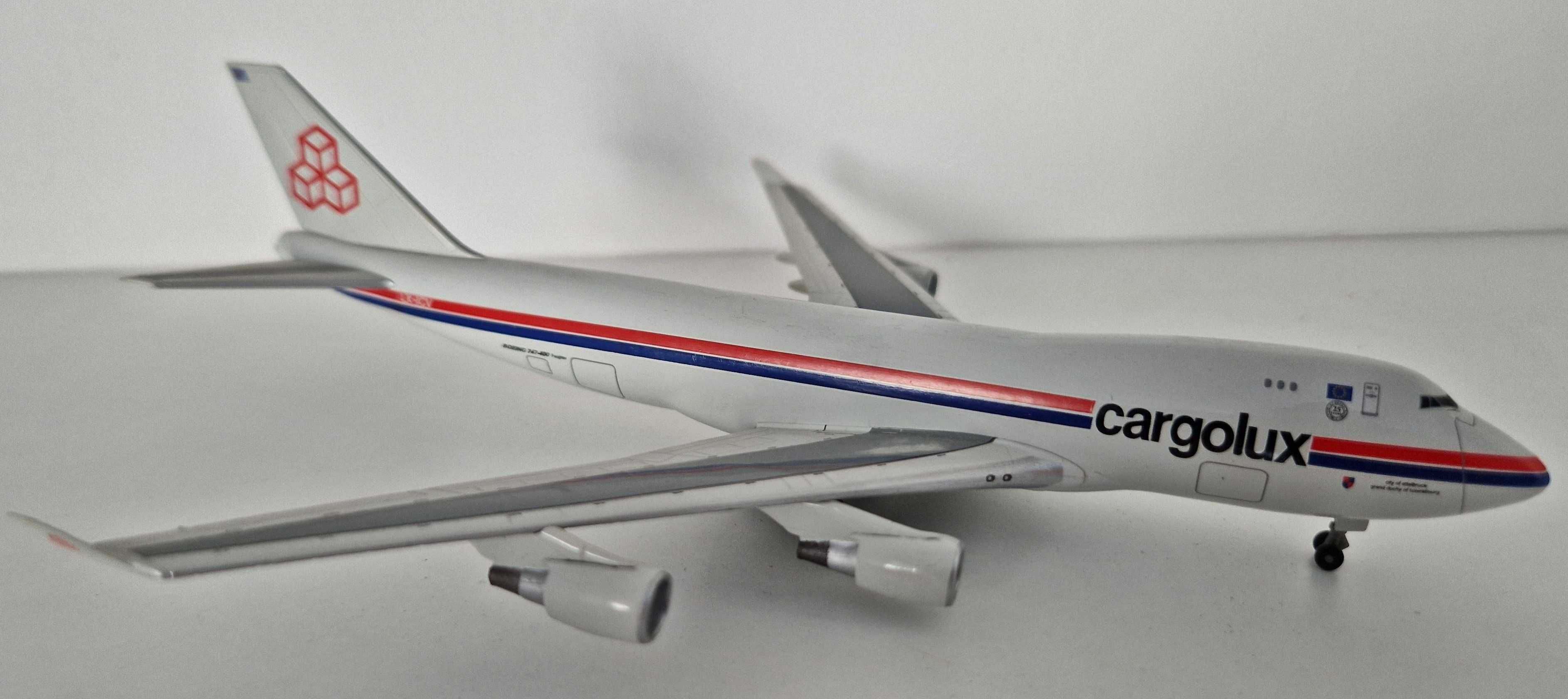 Boeing B747-400F Cargolux LX-ICV – model samolot metalowy skala 1:400