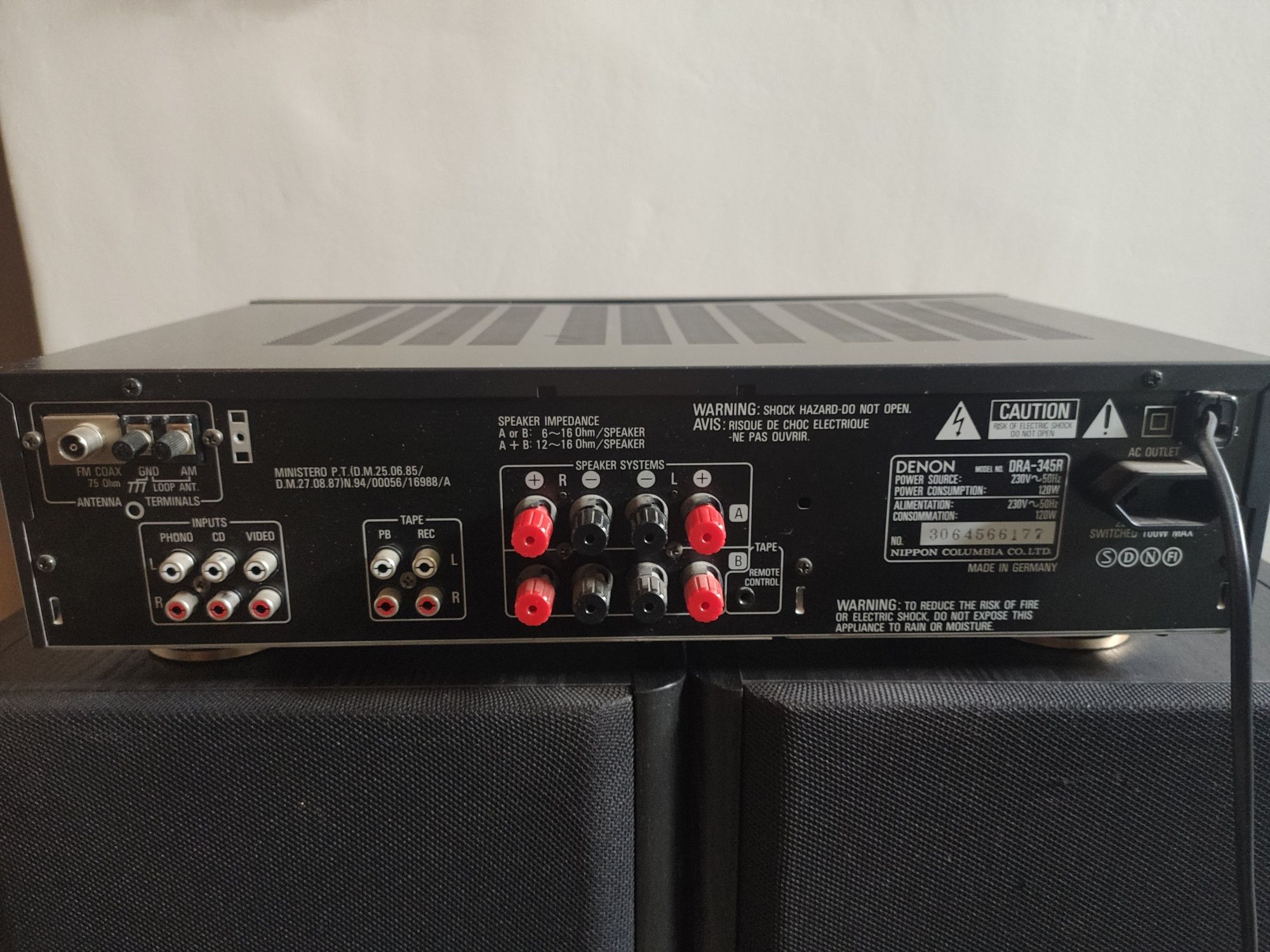 Amplituner Demon DRA 345R, kolumny Onkyo SC-380