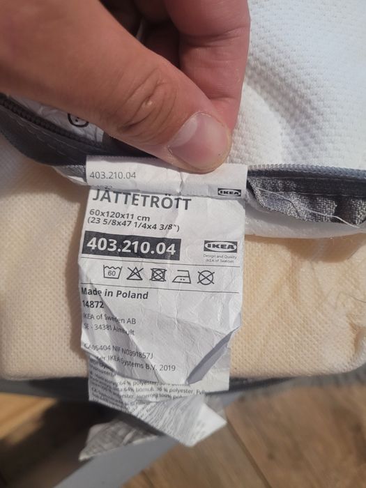 Materac dziecięcy Ikea JÄTTETRÖTT