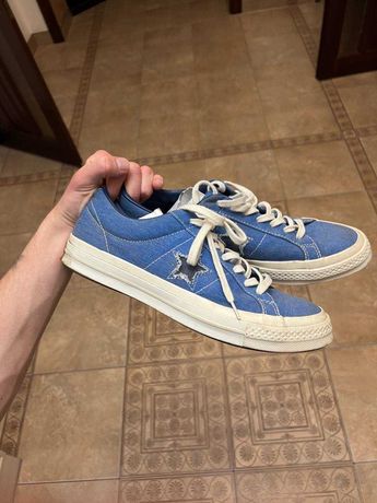 Convers One Star Low Blue