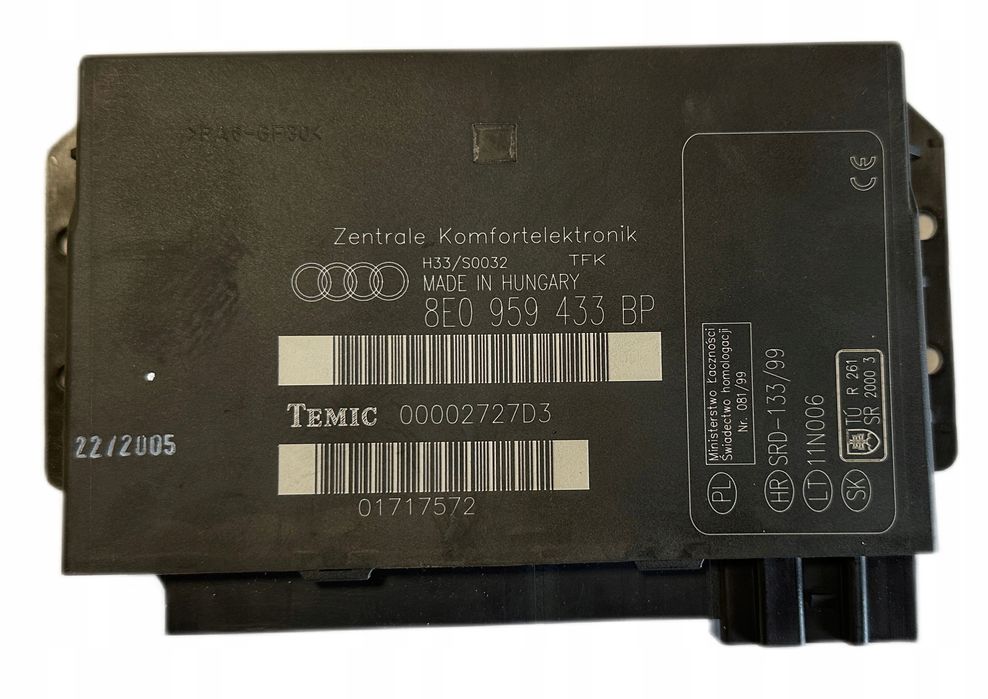 Sterownik Moduł Komfortu Audi A4 B7 Avant Kombi