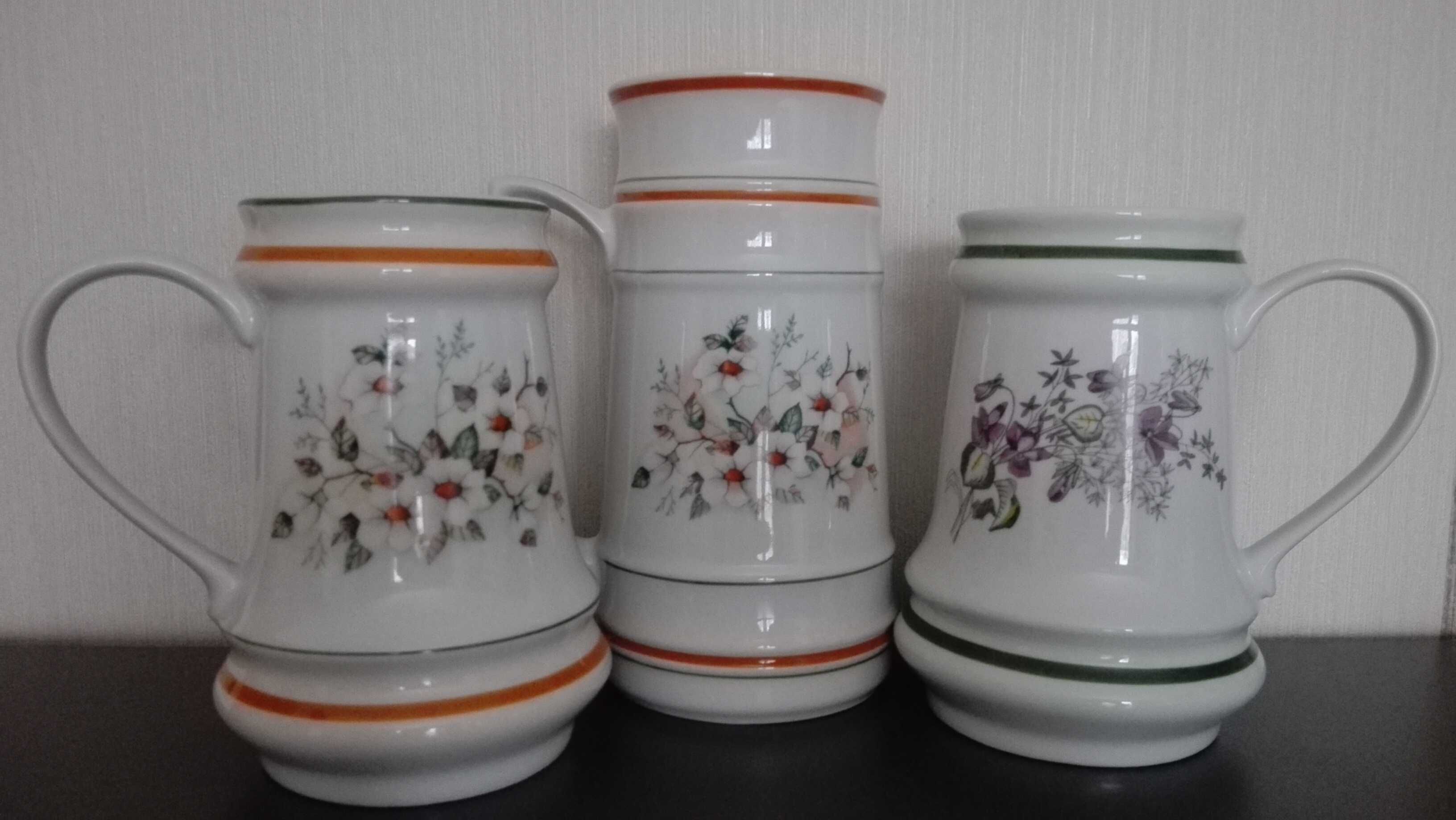 Kufel, dzbanek, stara porcelana Ćmielów, 100% porcelana