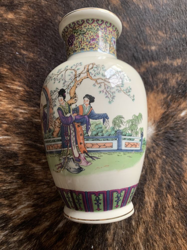Японская антикварная ваза Satsuma