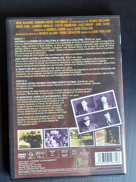 5 aventuras completas de Fantomas