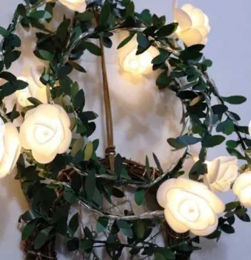 20 rosas c luzes fixas ou intermitentes (metros)