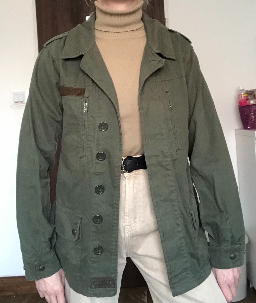 Topshop kurtka khaki military