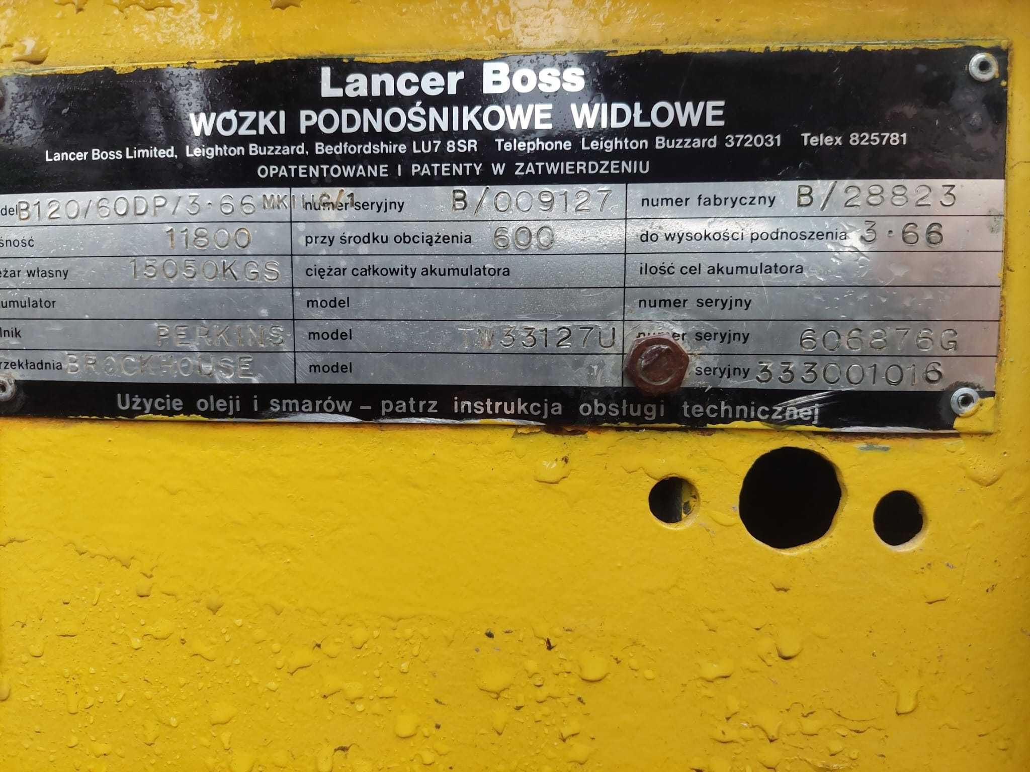 Wózek widłowy  LANCER BOSS