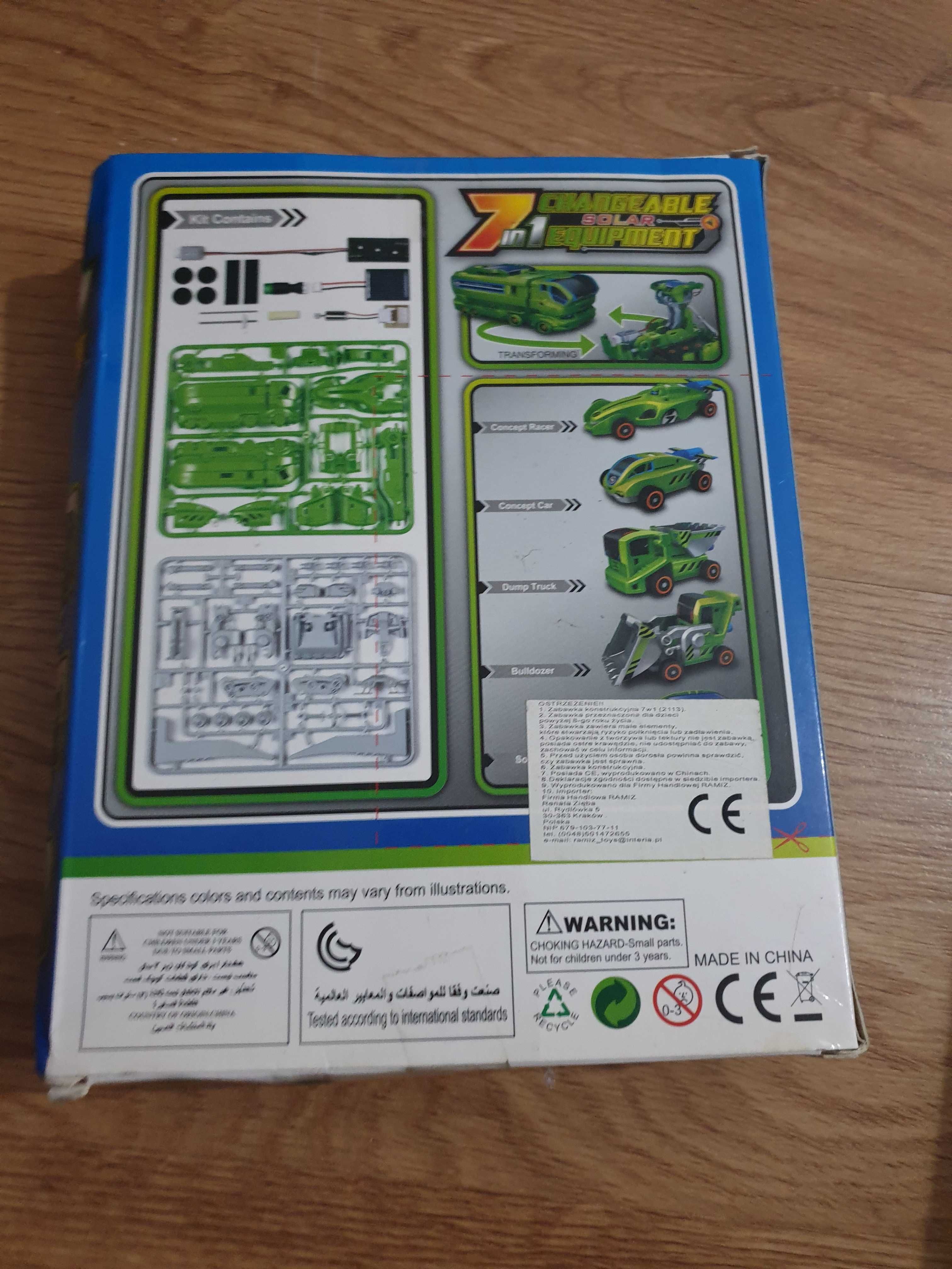 Zestaw solarny 6w1 roboty na słońce z baterią