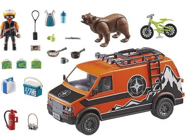 Novo Playmobil Carrinha de Aventuras com bicicleta