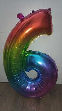Kolorowy balon urodzinowy cyfra 6 lub 9 oddam za darmo